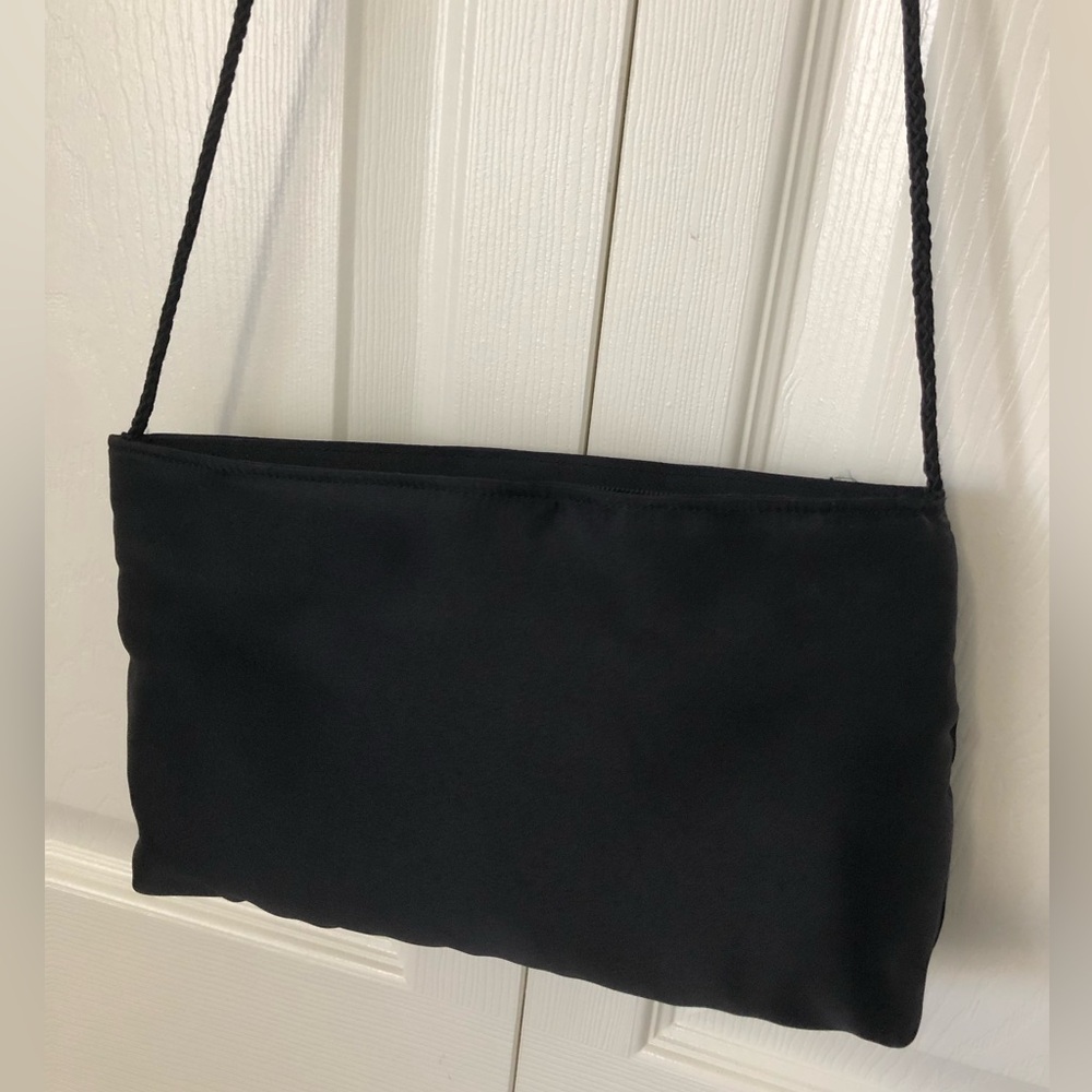 Classic Black Crossbody Bag - Minimalist Women's Shoulder Purse